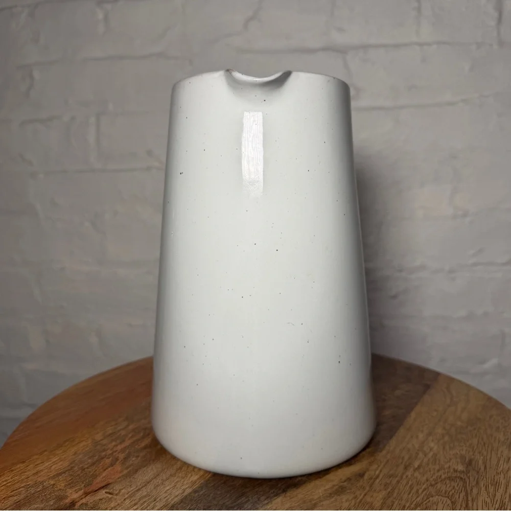West Elm Aaron Probyn Light Gray Ceramic Water Jug